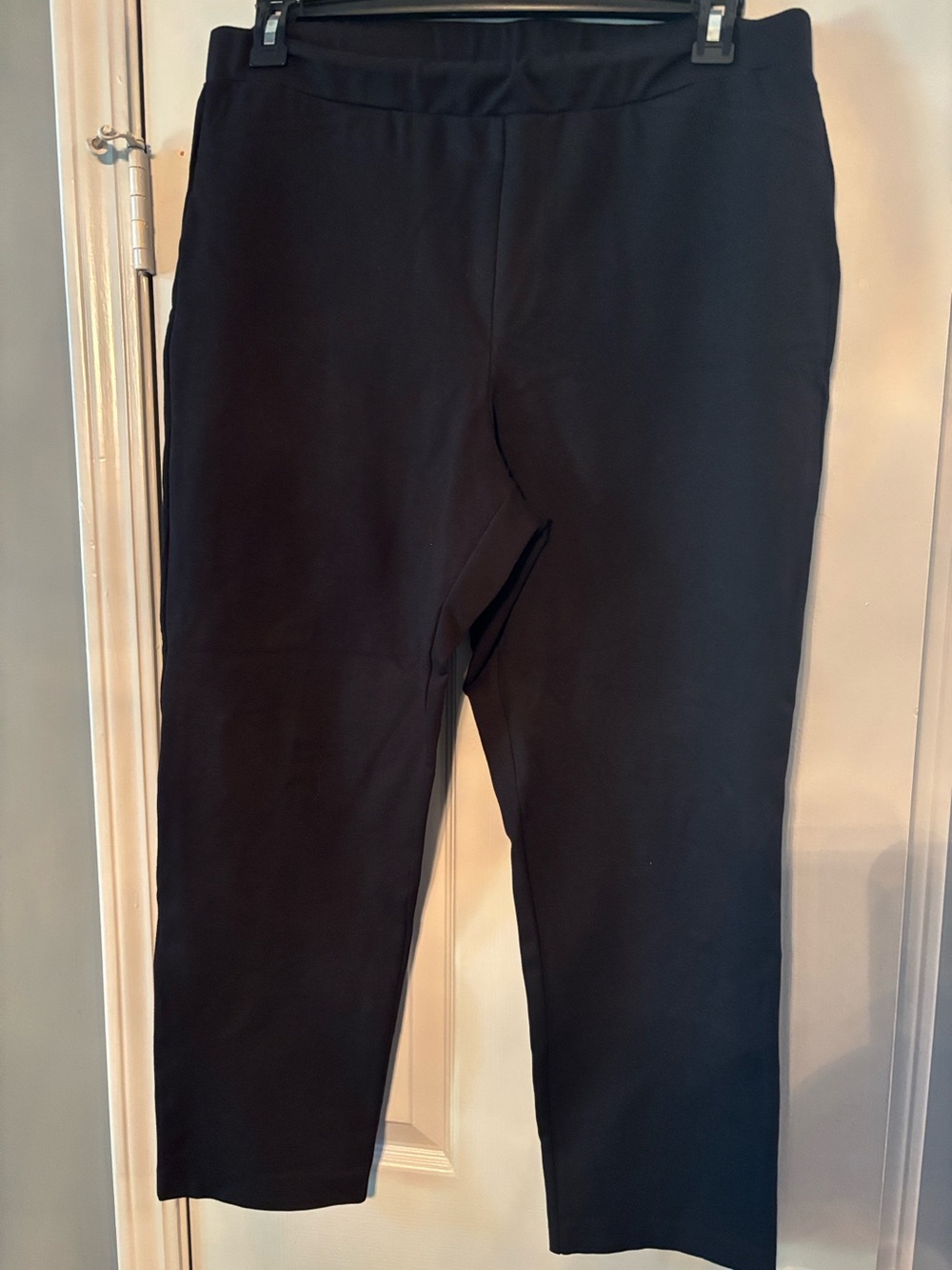 Michael Kors Pull On Elastic Waist Black Pants
